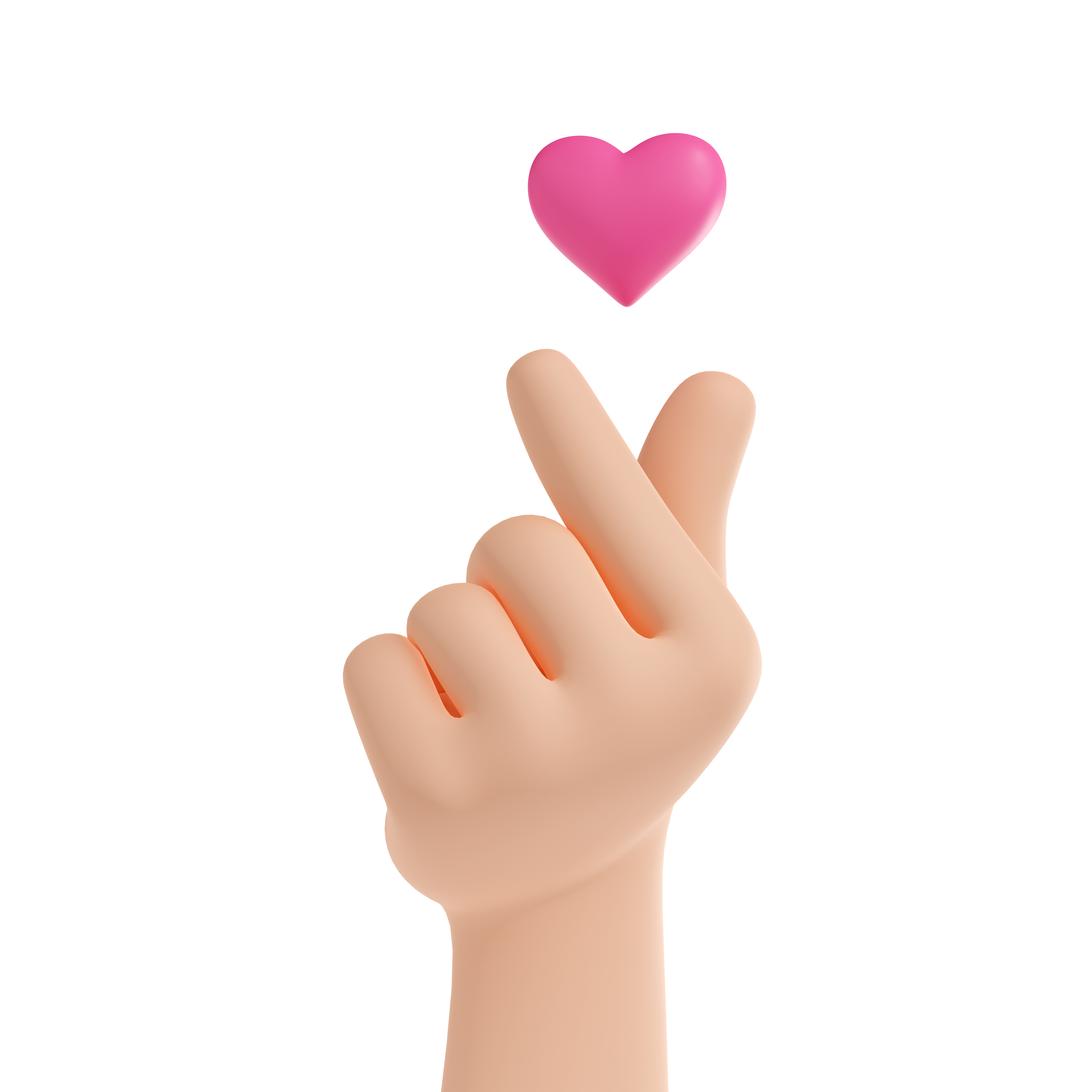 3d-render-korean-finger-heart-symbol-i-love-you