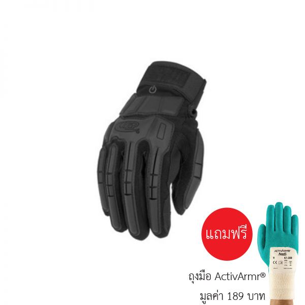 ถุงมือกันกระแทก Touchscreen Ansell รุ่น RINGERS R163 แถมฟรีถุงมือ ActivArmr